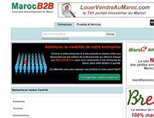 Tablet Screenshot of marocb2b.com